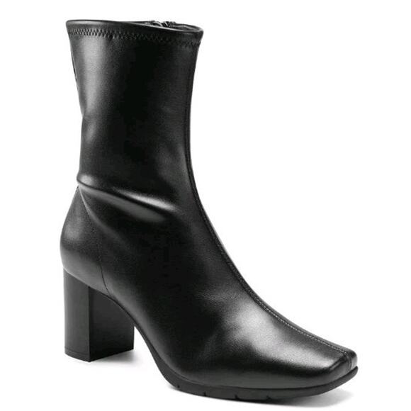 AEROSOLES Shoes - Aerosoles ~Woman Size 9.5W~ Black Miley Mid-Ca Ankle Boots NWOB.